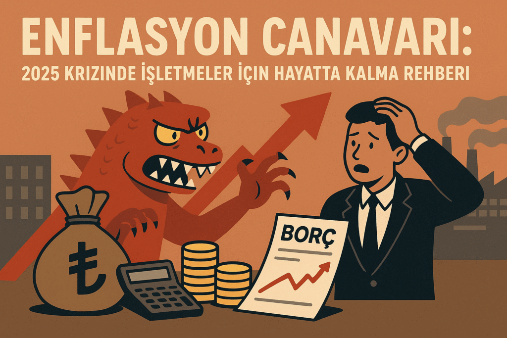 yüksek enflasyonda işletme yönetimi; enflasyonda hayatta kalma stratejileri; nakit akışı yönetimi; krizde fiyatlandırma; enflasyonda maliyet kontrolü; borç yönetimi 2025